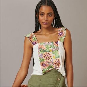 TINY Marin Embroidered Top by Anthropologie
